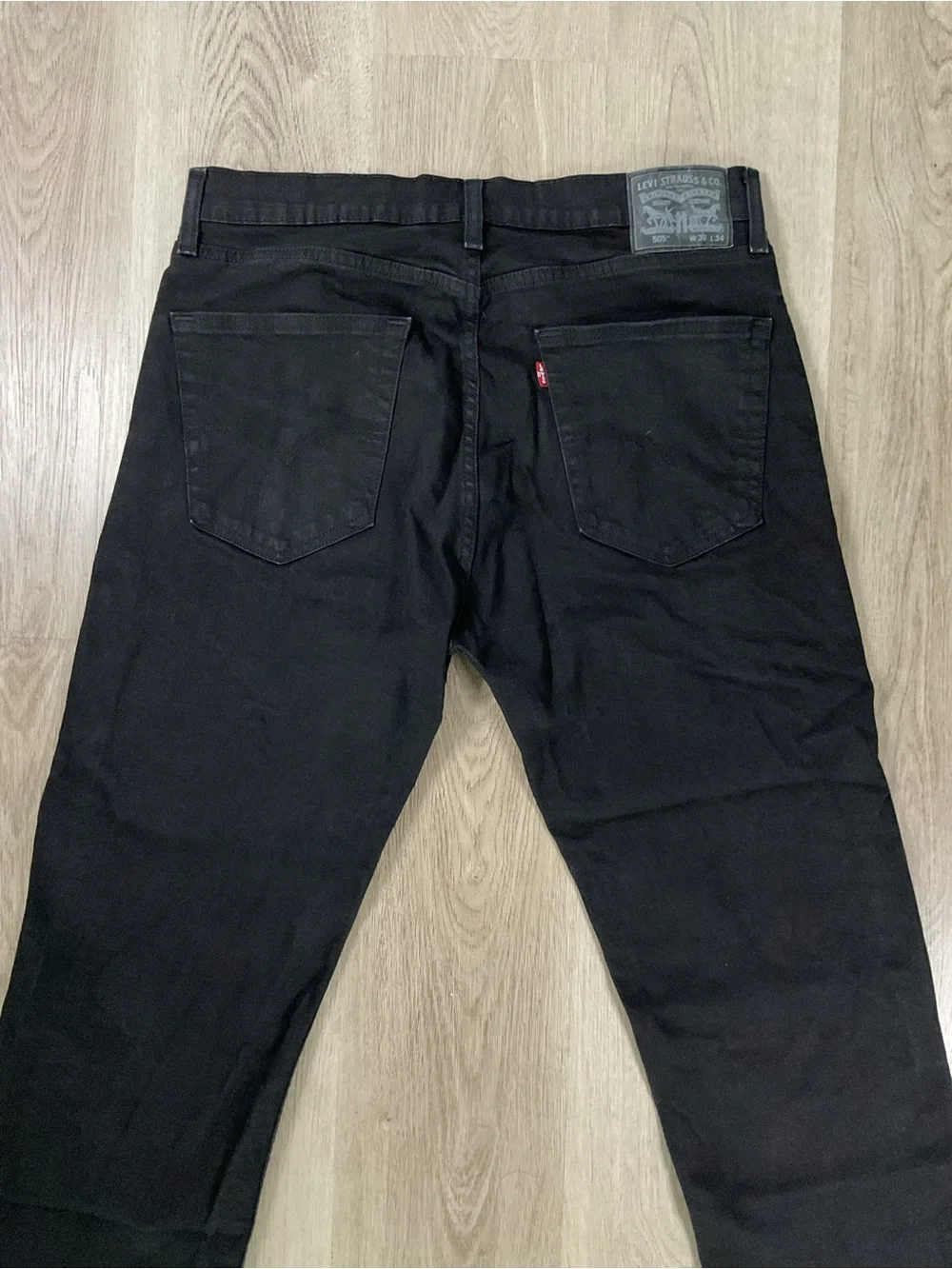 Levi's 505 Men's Black Relaxed Jeans Size 36x34 (Tailored)